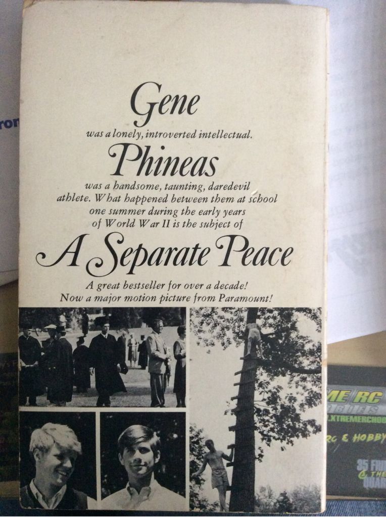 A Separate Peace - John Knowles book collectible - Main Image 2