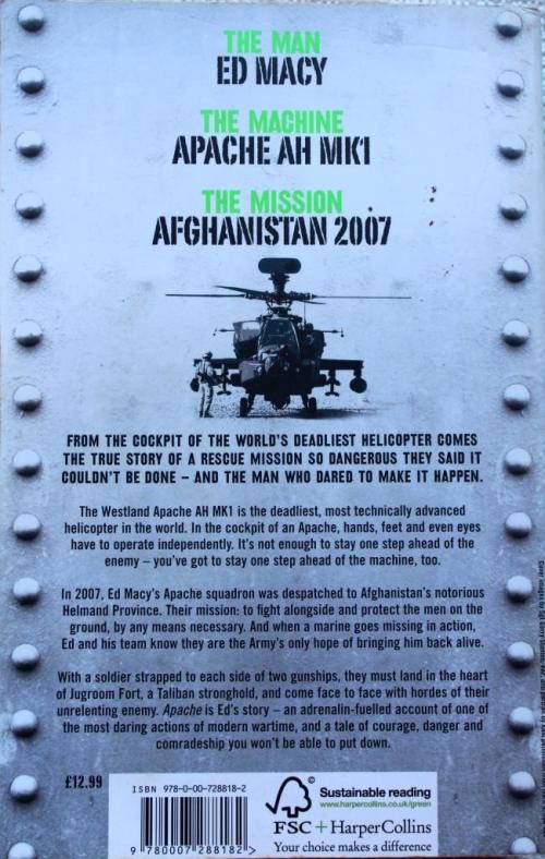 Apache, The Man. The Machine. The Mission - Ben Laurie (Harper Press - Hardcover) book collectible [Barcode 9780007288168] - Main Image 2