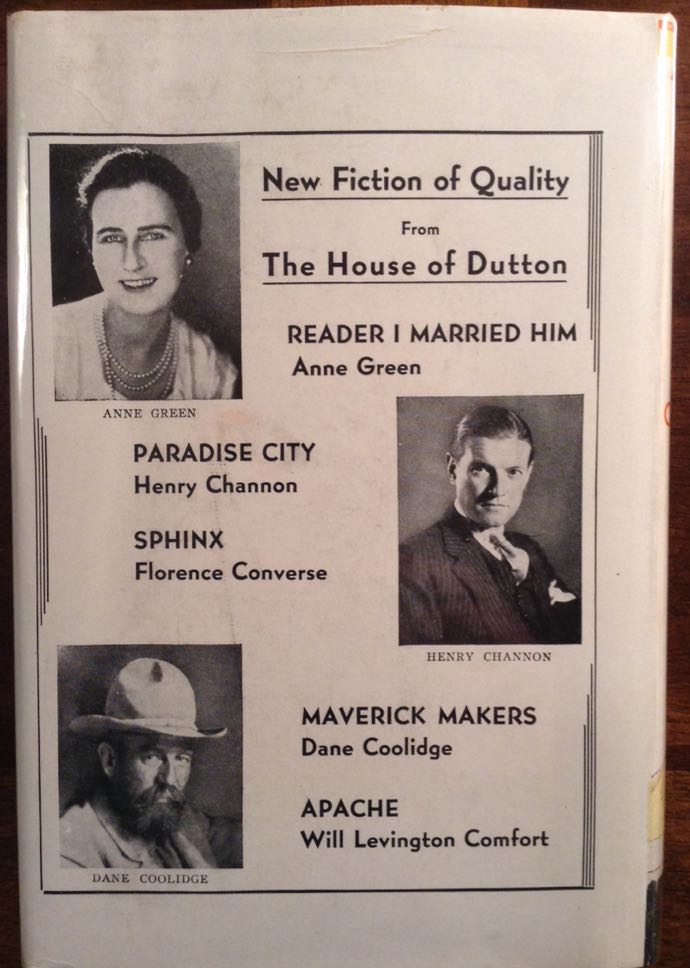 Apache - Comfort, Will Levington (E.P. Dutton & Co., Inc. - Hardcover) book collectible - Main Image 2