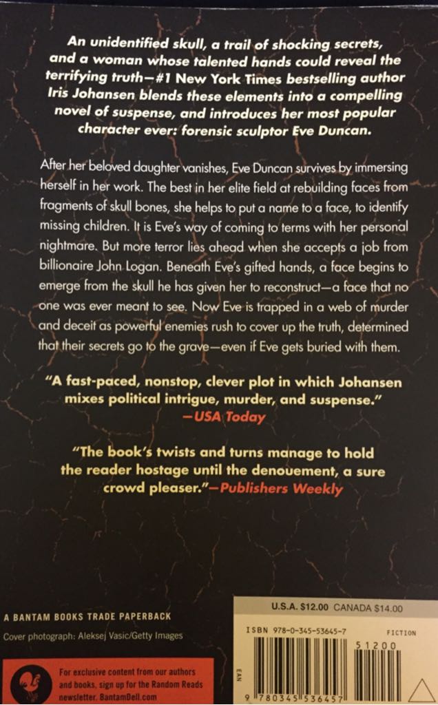 Face Of Deception, The - Iris Johansen (Bantam - Paperback) book collectible [Barcode 9780345536457] - Main Image 2