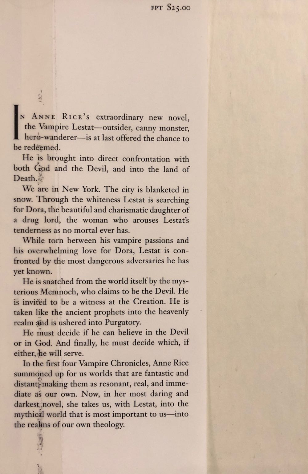 Memnoch the Devil - Anne Rice (Knopf - Hardcover) book collectible [Barcode 9780679441014] - Main Image 4