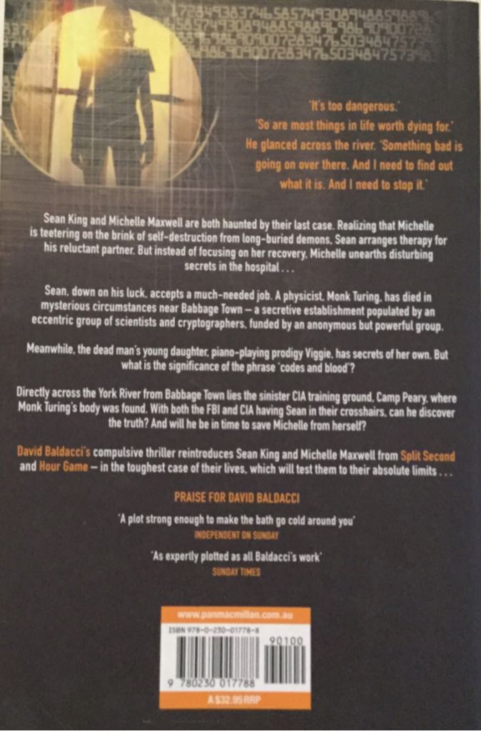 Simple Genius - David Baldacci (Macmillan - Trade Paperback) book collectible [Barcode 9780230017788] - Main Image 2