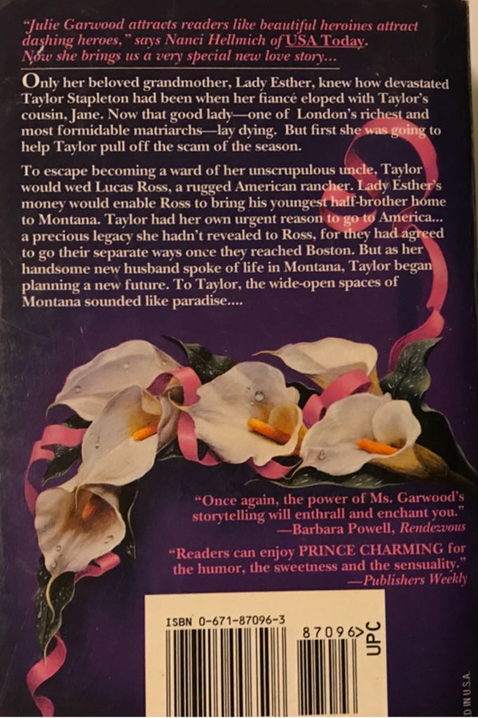 Prince Charming - Julie Garwood (Pocket - Paperback) book collectible [Barcode 9780671870966] - Main Image 2