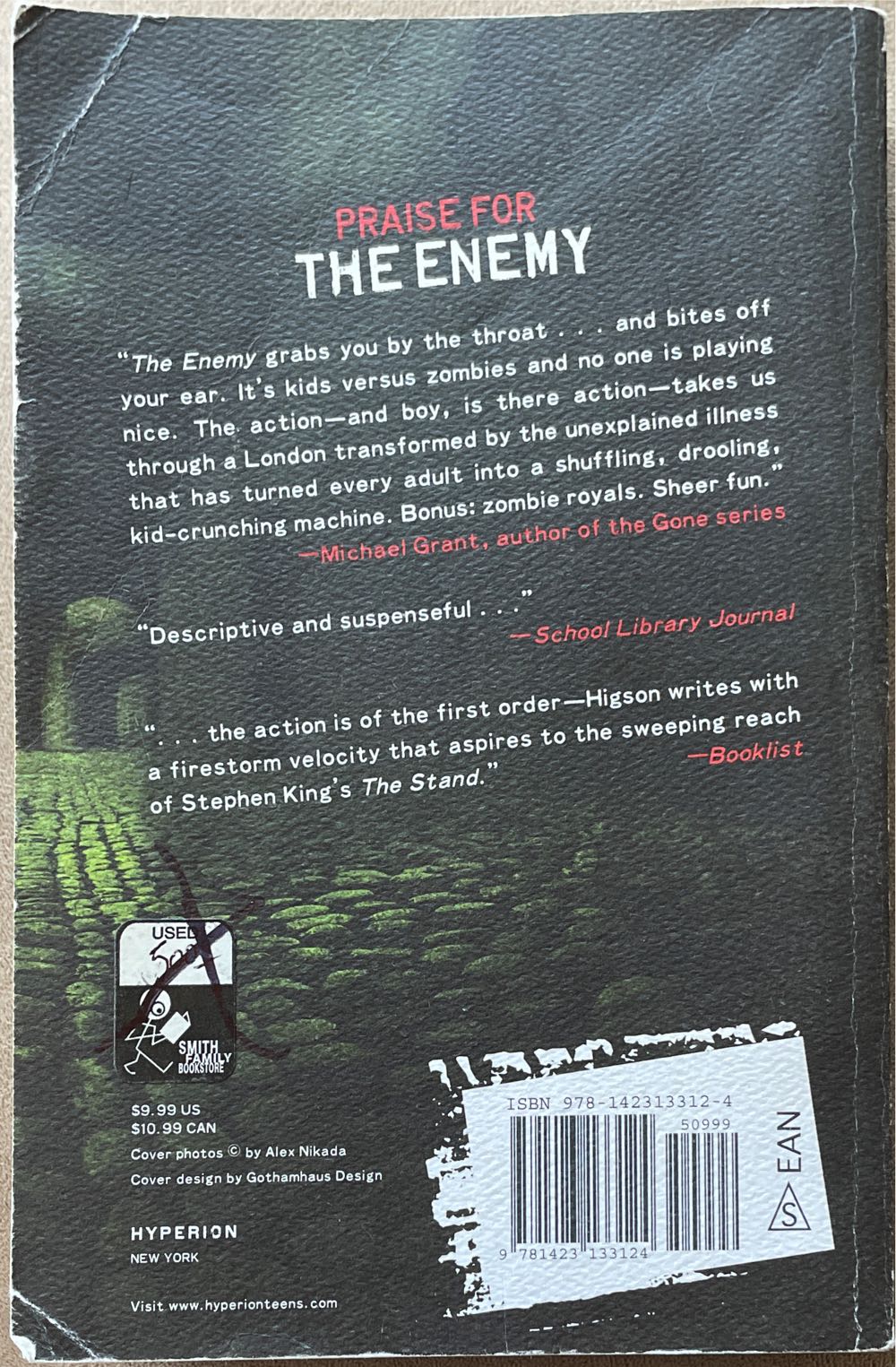 The Enemy - Charlie Higson (Hyperion - Paperback) book collectible [Barcode 9781423133124] - Main Image 2