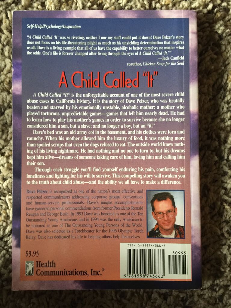A Child Called It - Dave Pelzer (Health Communications, Inc - Paperback) book collectible [Barcode 9781558743663] - Main Image 2