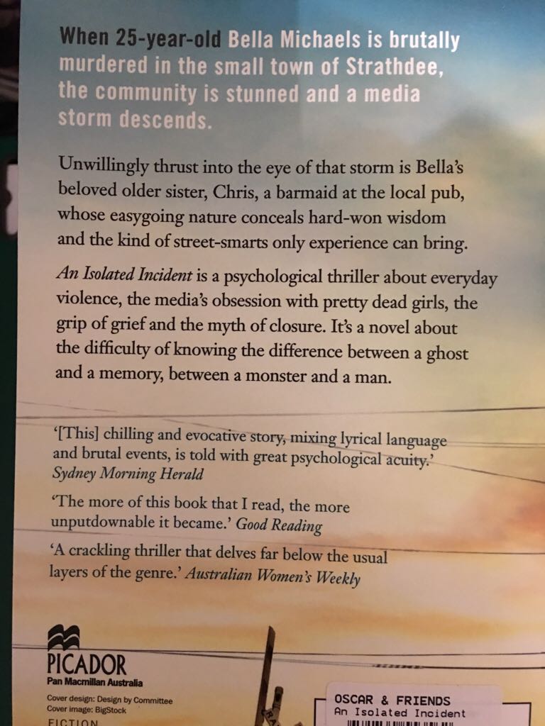 An Isolated Incident - R. Sloan (London : Picador) book collectible - Main Image 2