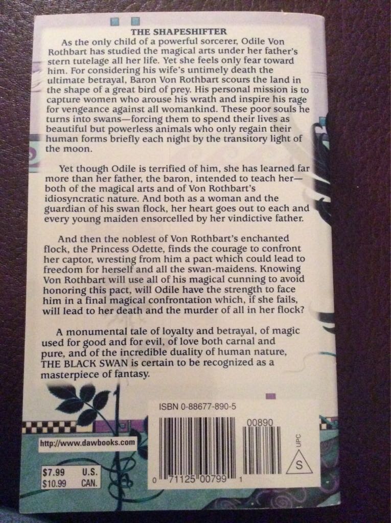 The Black Swan - Mercedes Lackey (Daw Books - Paperback) book collectible [Barcode 9780886778903] - Main Image 2