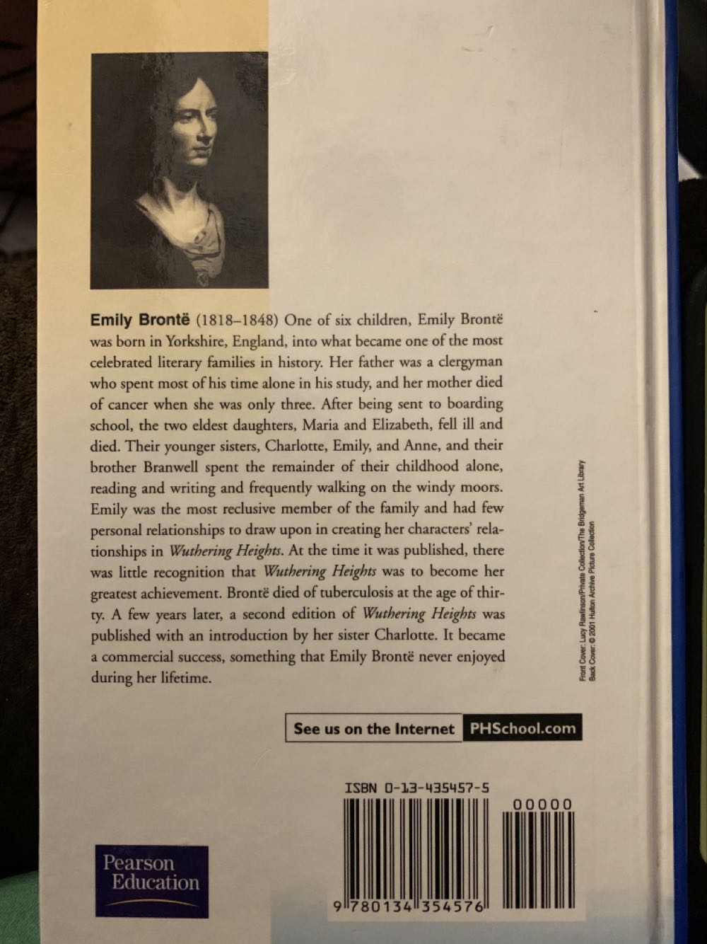Wuthering Heights - Emily Bronte (Prentice Hall - Hardcover) book collectible [Barcode 9780134354576] - Main Image 2