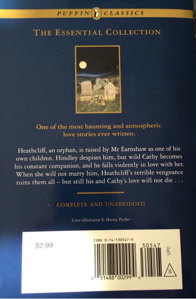 Wuthering Heights - Emily Brontë (Puffin) book collectible [Barcode 9780141305479] - Main Image 2
