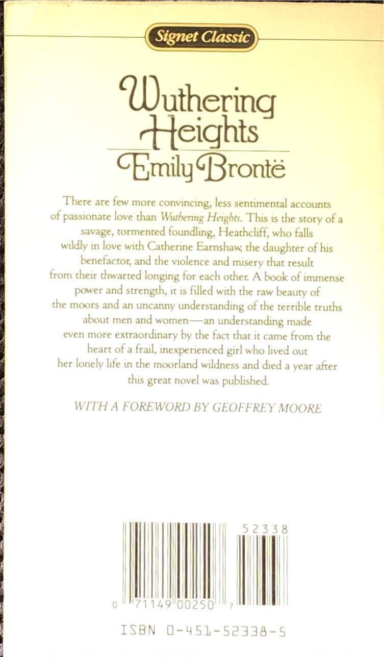 Wuthering Heights - Emily Bronte (Signet Classic - Paperback) book collectible [Barcode 9780451523389] - Main Image 3