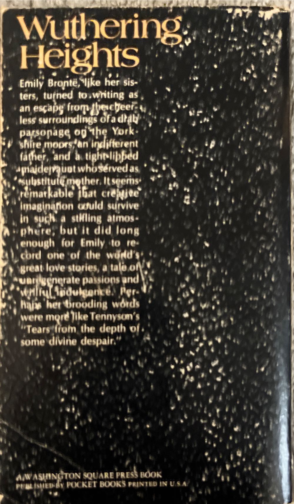 Wuthering Heights - Emily Bronte (New York : Pocket Books - Paperback) book collectible [Barcode 9780671485207] - Main Image 2