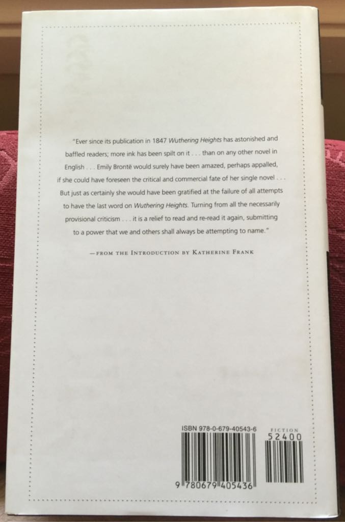 Wuthering Heights - Emily Bronte (Everyman’s Library - Hardcover) book collectible [Barcode 9780679405436] - Main Image 2