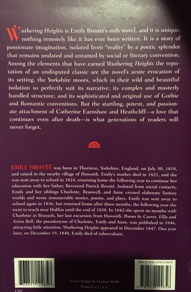 Wuthering Heights - Emily Bronte book collectible [Barcode 9781579124656] - Main Image 2