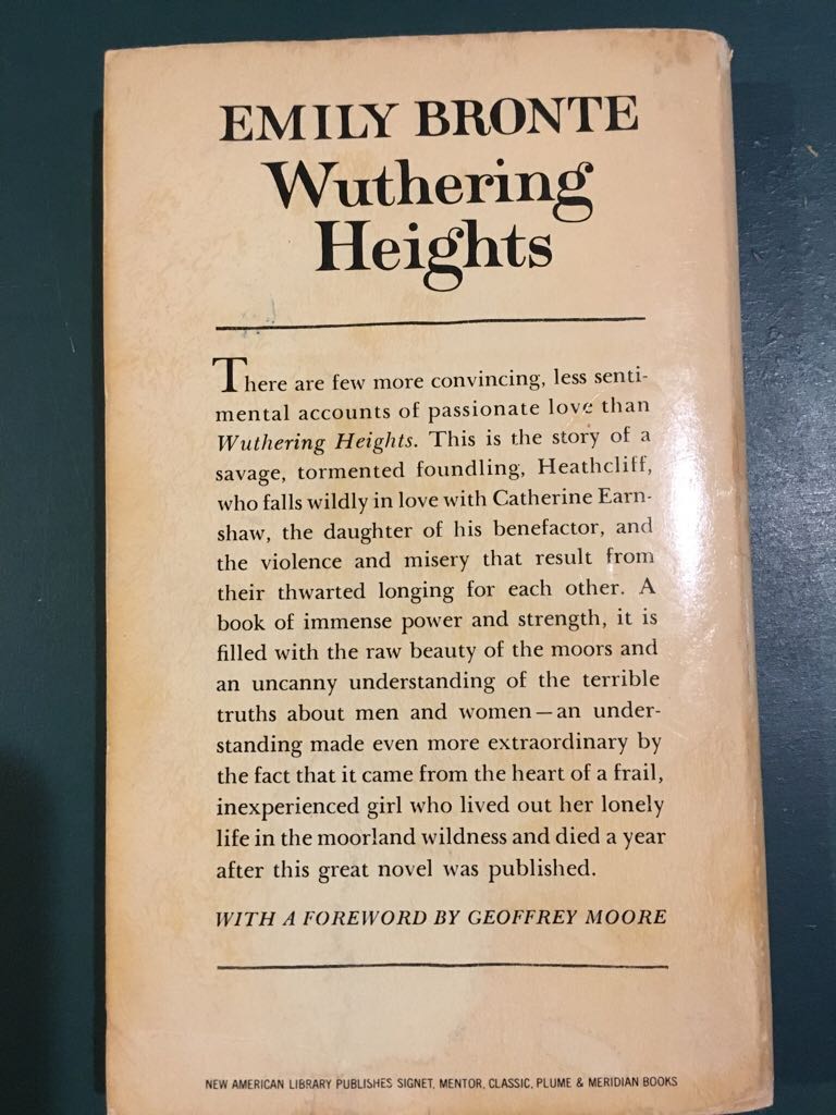 Wuthering Heights - Emily Bronte (A Signet Classic - Paperback) book collectible [Barcode 9781590270103] - Main Image 2