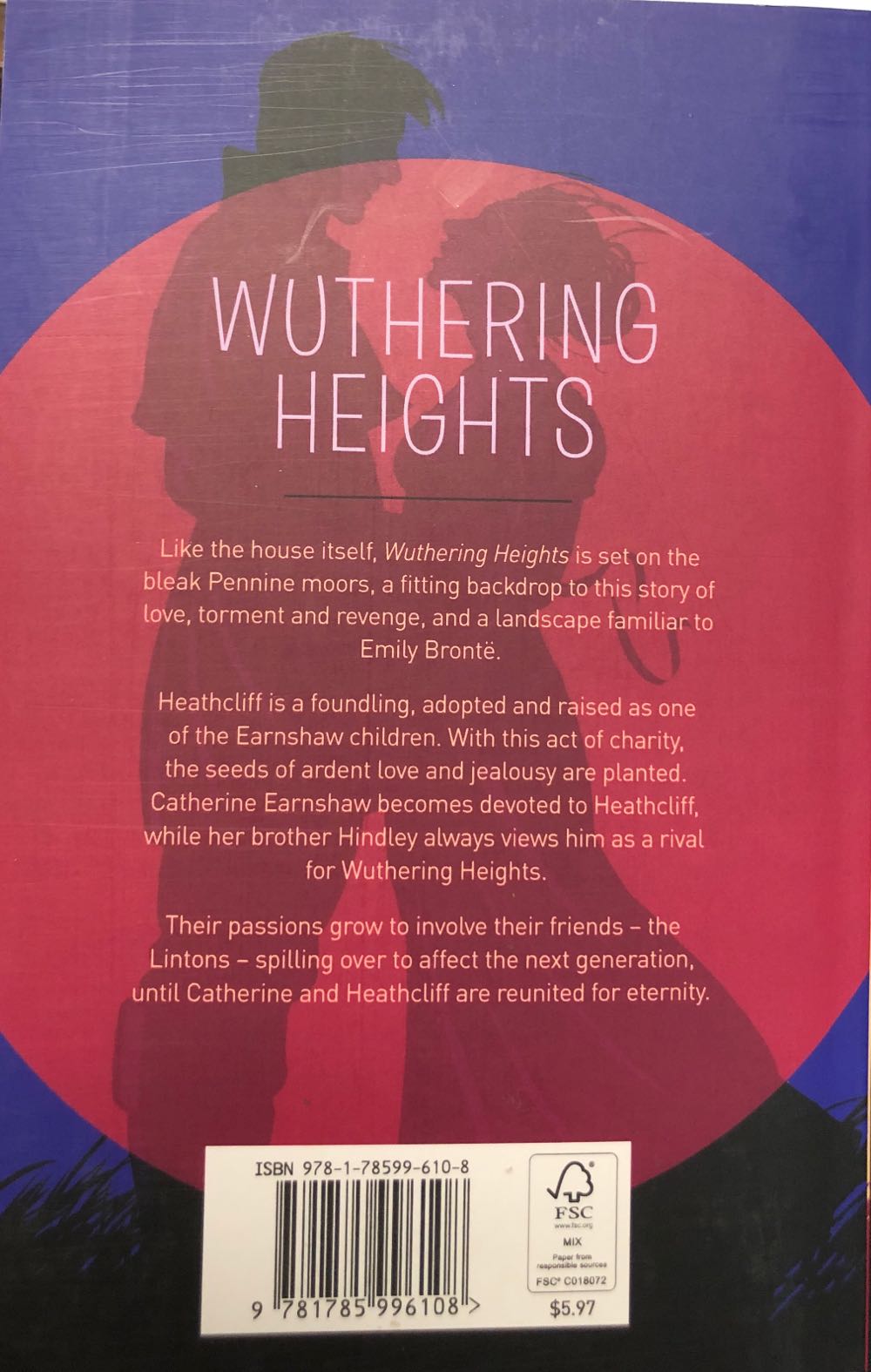 Wuthering Heights - Emily Bronte (Arcturus - Paperback) book collectible [Barcode 9781785996108] - Main Image 2