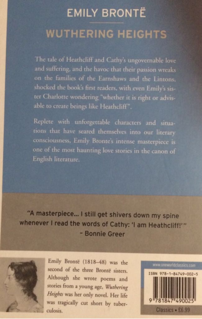 Wuthering Heights - Emily Brontë (One World Books - Paperback) book collectible [Barcode 9781847490025] - Main Image 2