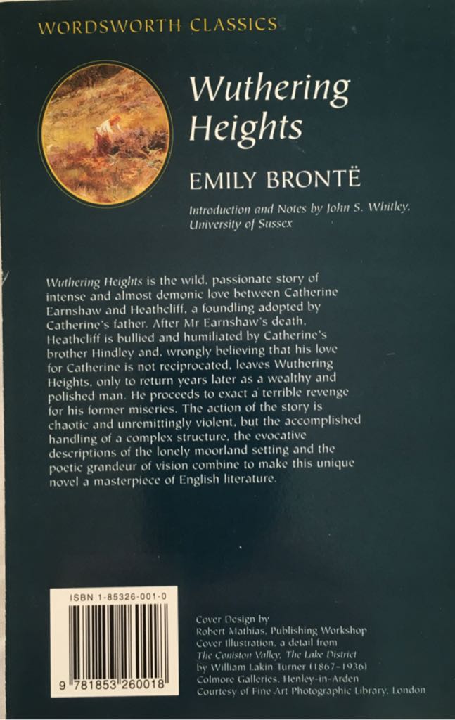 Wuthering Heights - Emily Bronte (Wordsworth Classics - Paperback) book collectible [Barcode 9781853260018] - Main Image 2