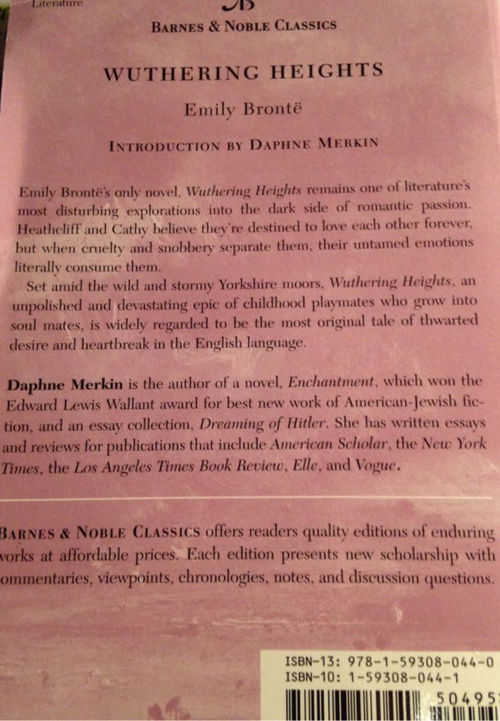 Wuthering Heights - Emily Bronte (Barnes & Noble Books - Paperback) book collectible - Main Image 2