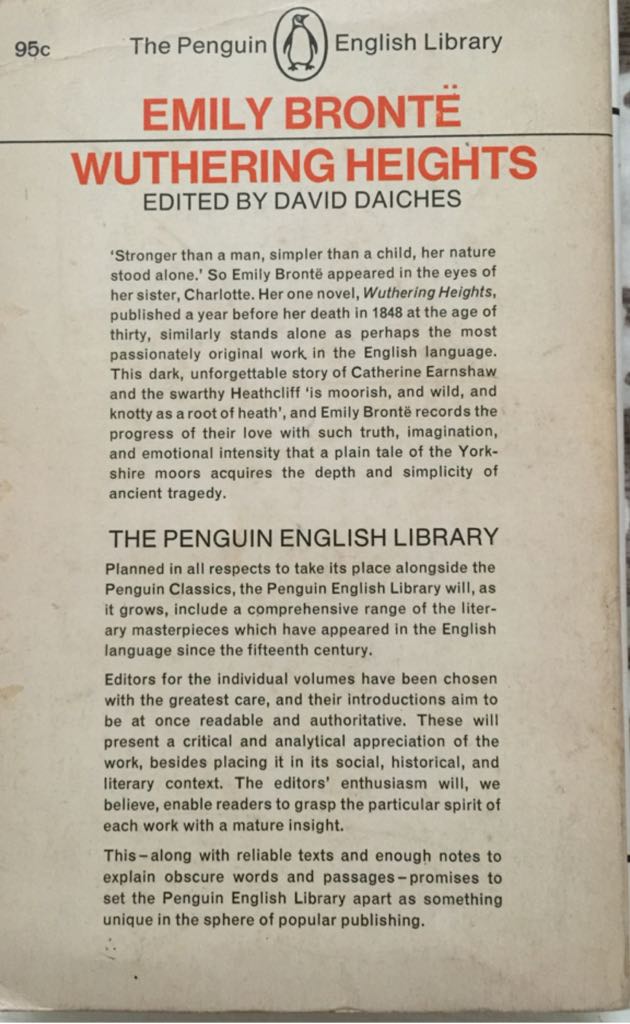 Wuthering Heights - Emily Bronte (The Penguin English Library - Paperback) book collectible - Main Image 2