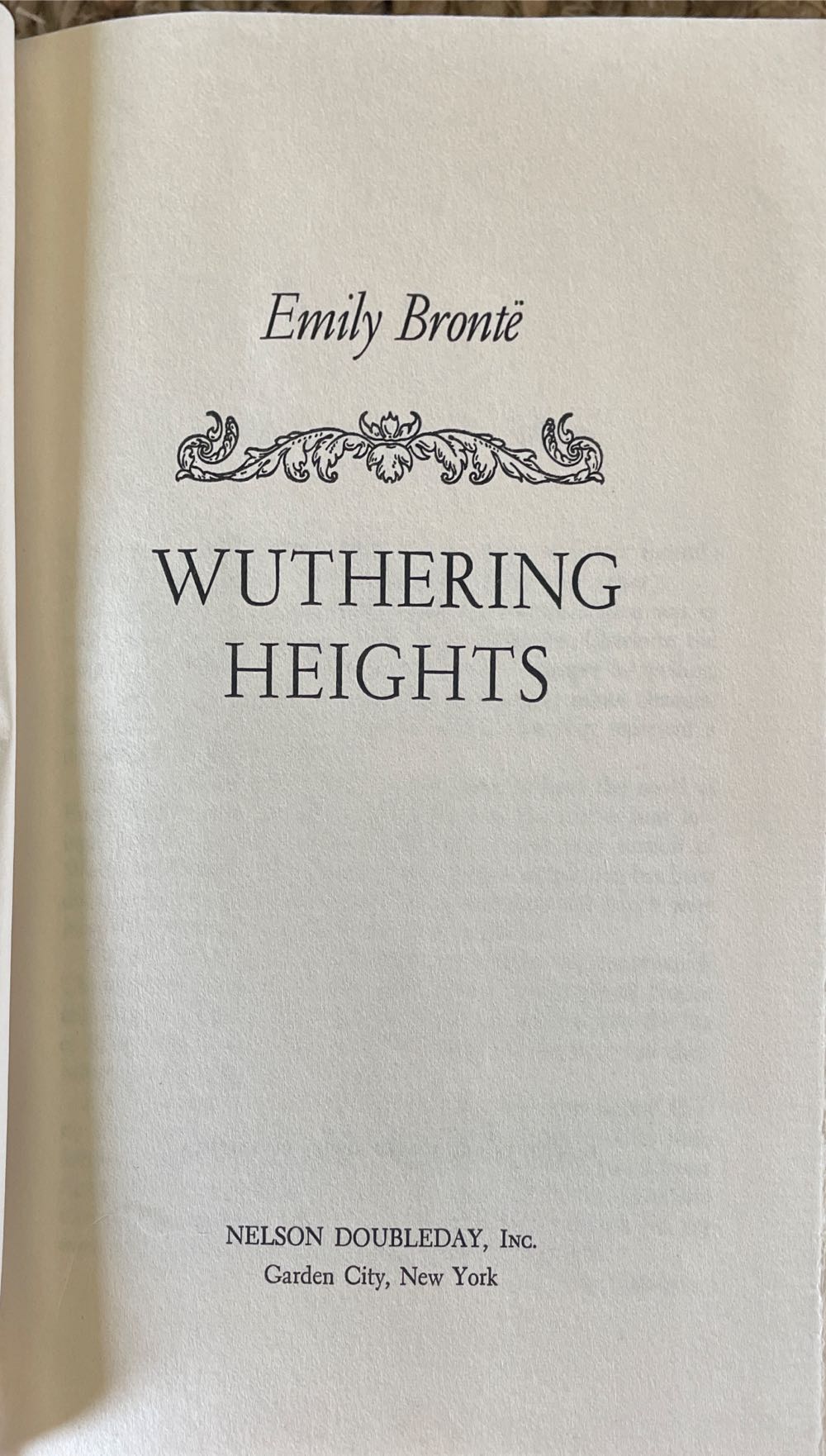 Wuthering Heights - Emily Bronte (Nelson Doubleday - Hardcover) book collectible - Main Image 3