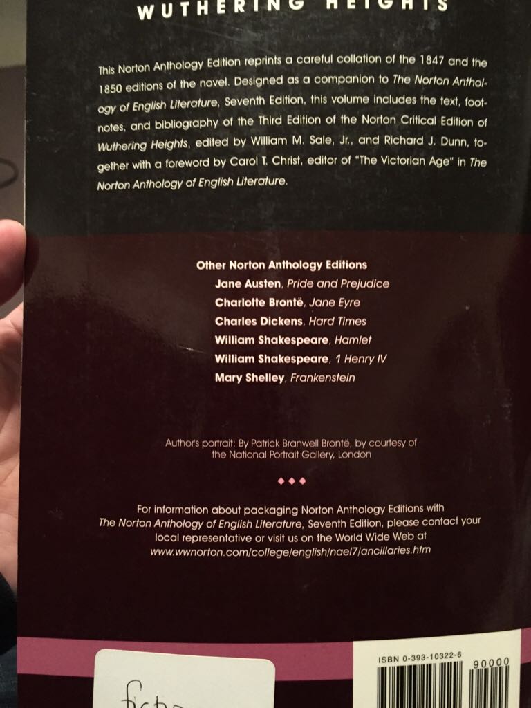 Wuthering Heights  (W W Norton & Co Inc - Paperback) book collectible - Main Image 2