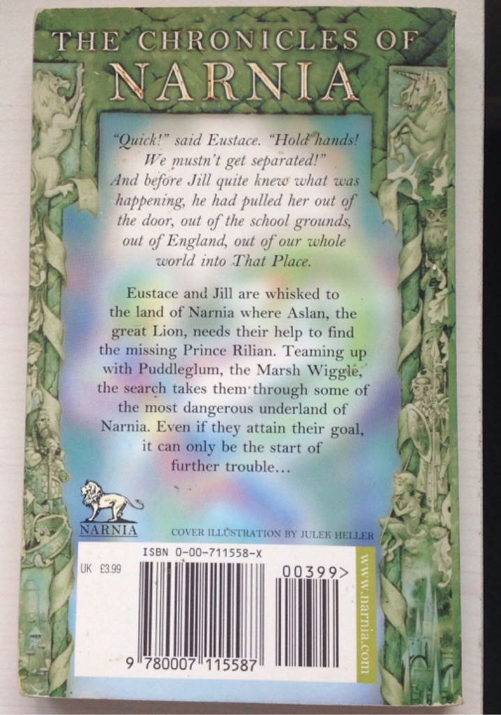 The Silver Chair - C.S. Lewis (Pengiun Books - Paperback) book collectible [Barcode 9780007115587] - Main Image 2