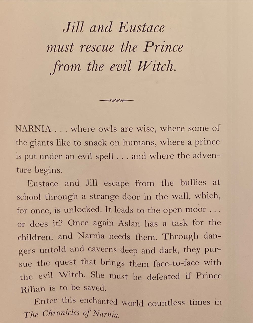 Silver Chair, The - C. S. Lewis (Harper Trophy - Paperback) book collectible [Barcode 9780064409452] - Main Image 3