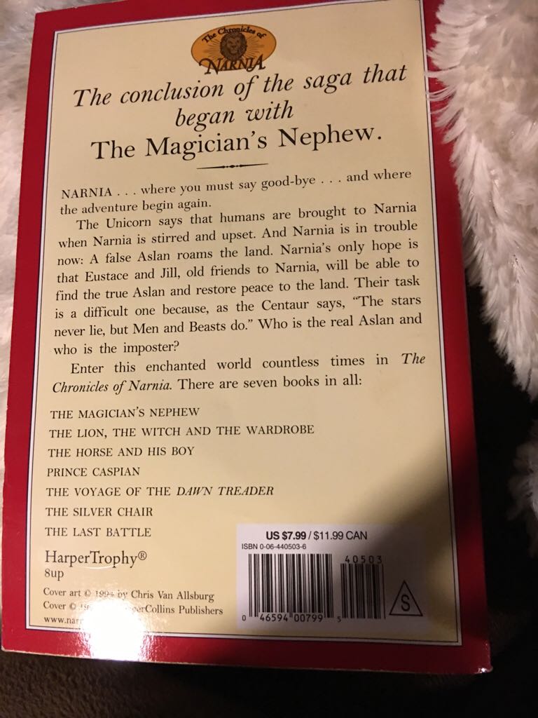 The Last Battle - C.S. Lewis (HarperCollins - Paperback) book collectible [Barcode 9780064405034] - Main Image 2