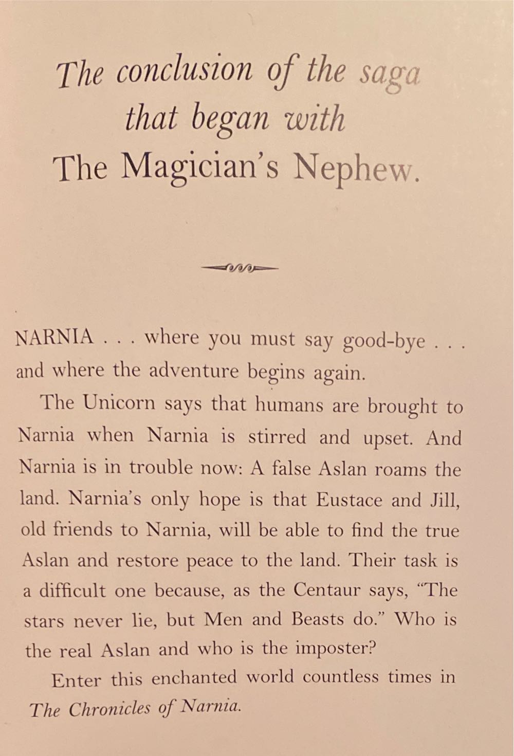 The Last Battle - C. S. Lewis (HarperTrophy - Paperback) book collectible [Barcode 9780064409414] - Main Image 4