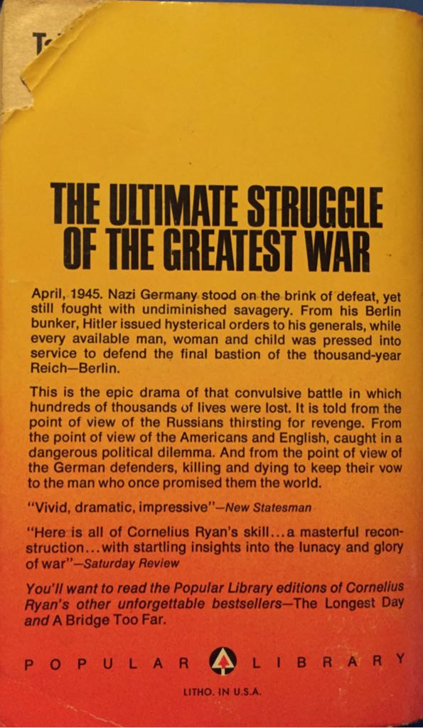 The Last Battle - S. Lewis (Popular Library - Paperback) book collectible - Main Image 2