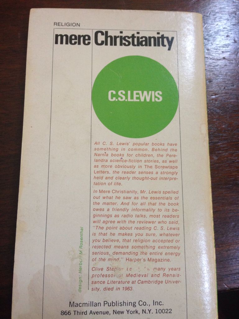 Mere Christianity - S. Lewis book collectible - Main Image 2