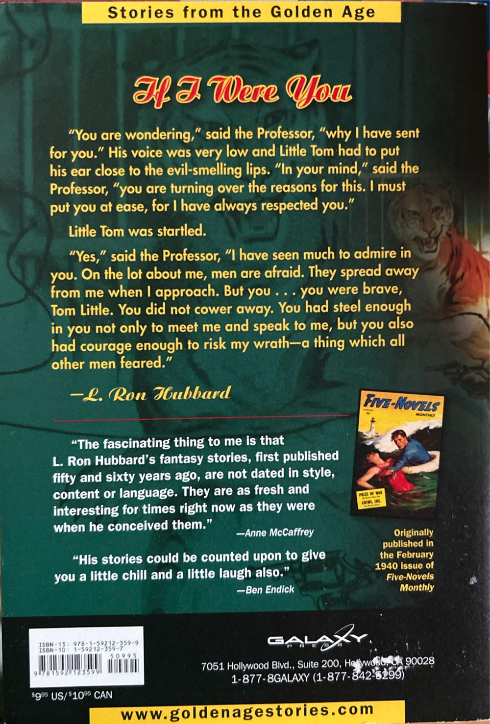 LRH: If I Were You [pb] - L. Ron Hubbard (Galaxy Press - Paperback) book collectible [Barcode 9781592123599] - Main Image 2