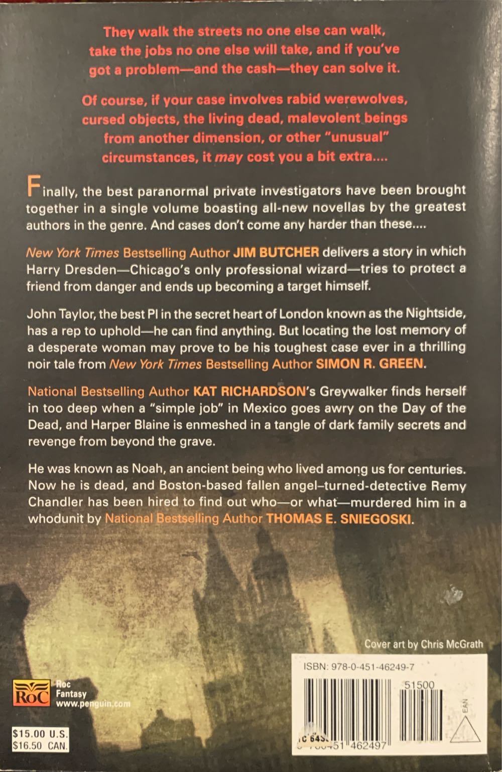 Mean Streets - Jim Butcher (ROC Fantasy - Paperback) book collectible [Barcode 9780451462497] - Main Image 2