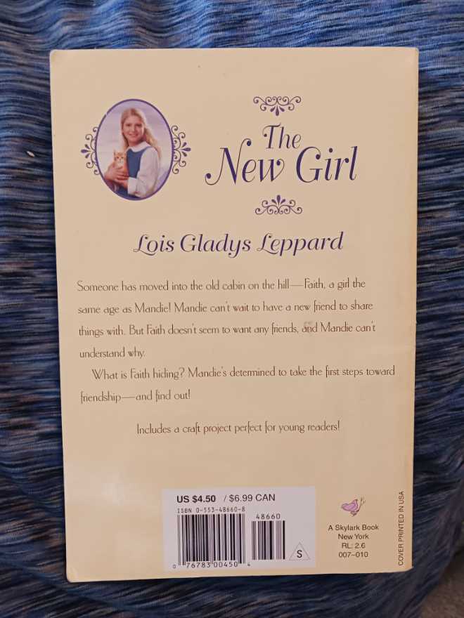 The New Girl - Lois Gladys Leppard (Skylark - Paperback) book collectible [Barcode 9780553486605] - Main Image 2