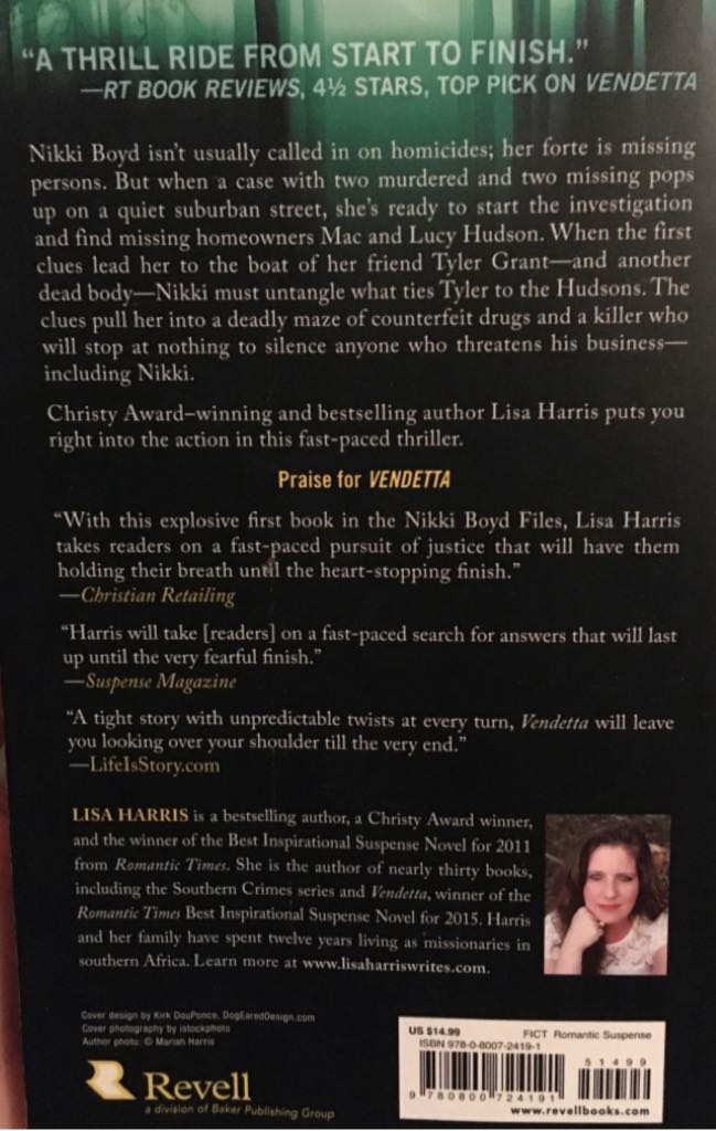 Missing - Lisa Harris (Revell - Paperback) book collectible [Barcode 9780800724191] - Main Image 2