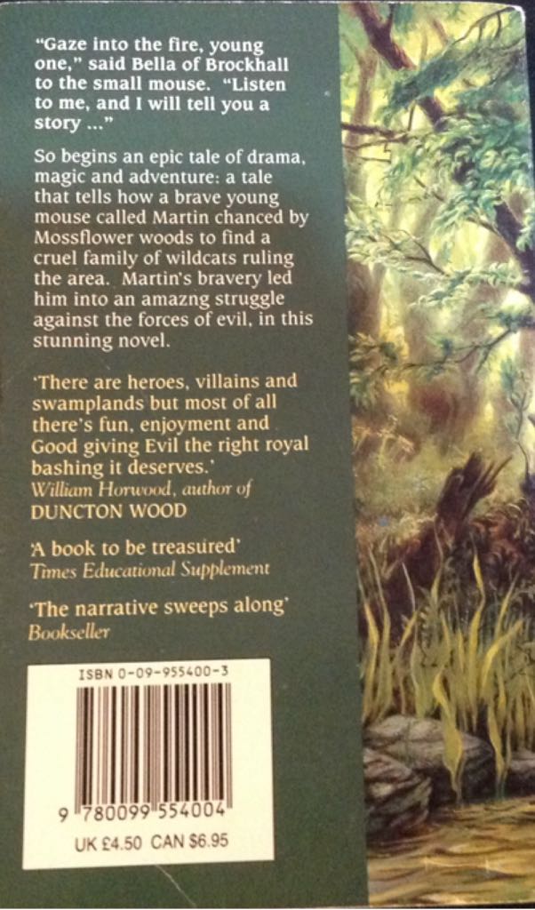 Mossflower - Brian Jacques (Red Fox - Paperback) book collectible [Barcode 9780099554004] - Main Image 2