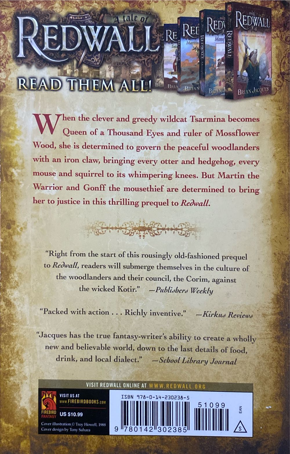 Mossflower - Brian Jacques (Firebird - Paperback) book collectible [Barcode 9780142302385] - Main Image 2