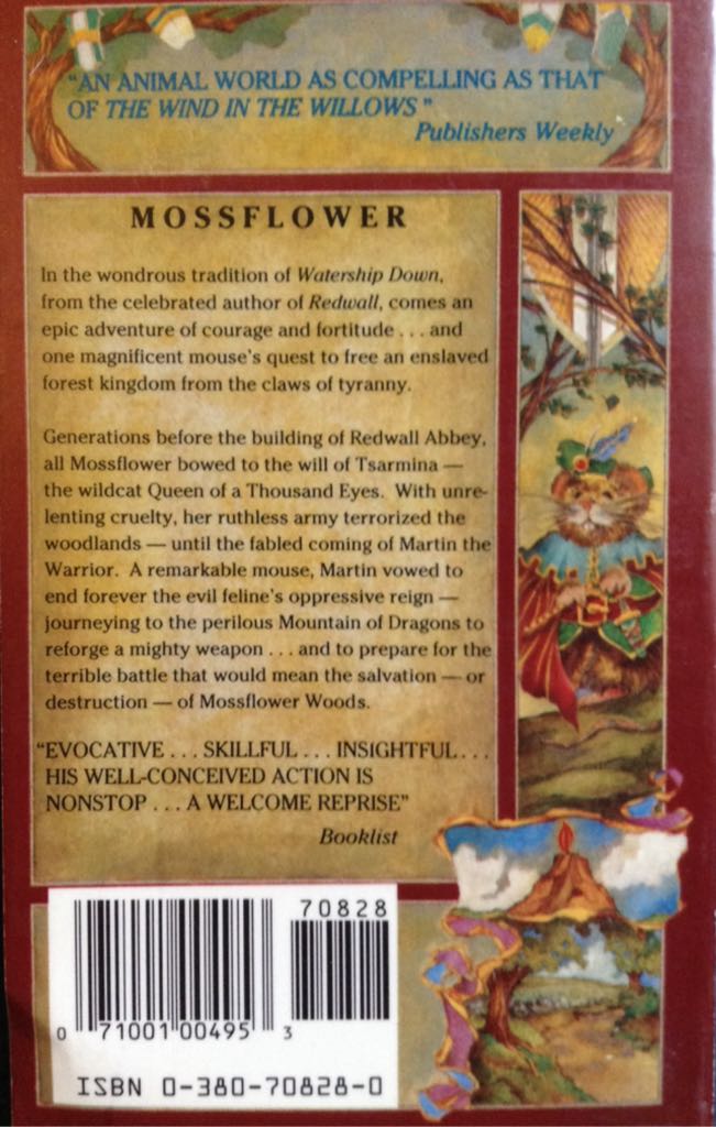 Redwall: Mossflower - Brian Jacques (Avon Books (1988) - Paperback) book collectible [Barcode 9780380708284] - Main Image 2