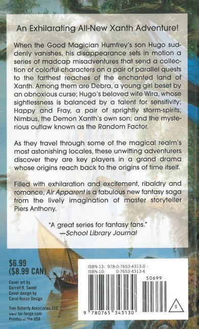 Air Apparent - Piers Anthony (Tor Fantasy - Paperback) book collectible [Barcode 9780765343130] - Main Image 2