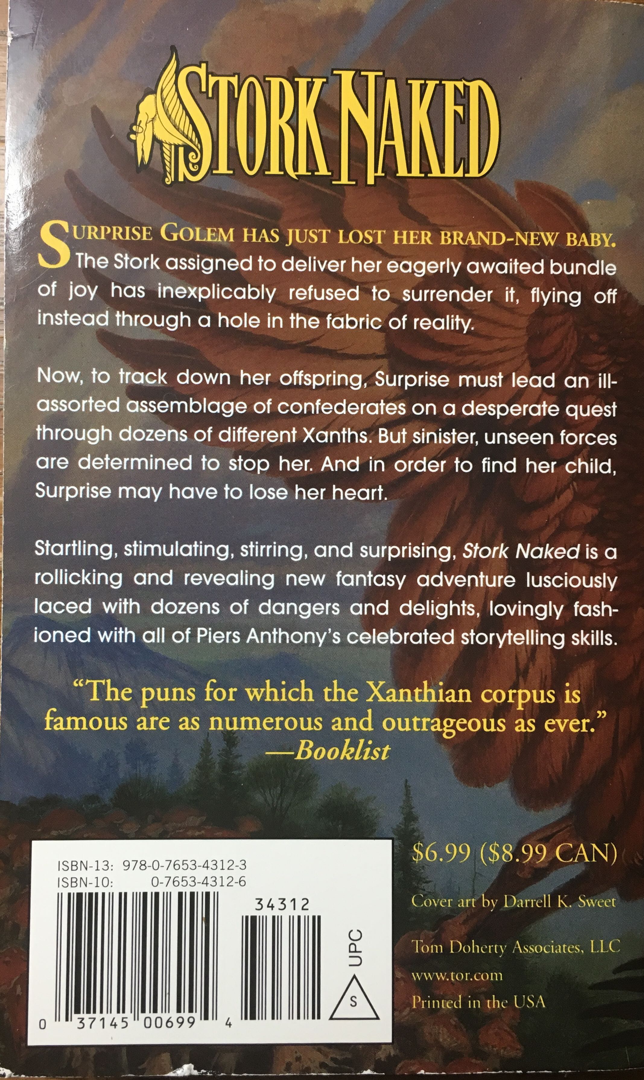 Stork Naked - Piers Anthony (Tor Fantasy - Paperback) book collectible [Barcode 9780765343123] - Main Image 3