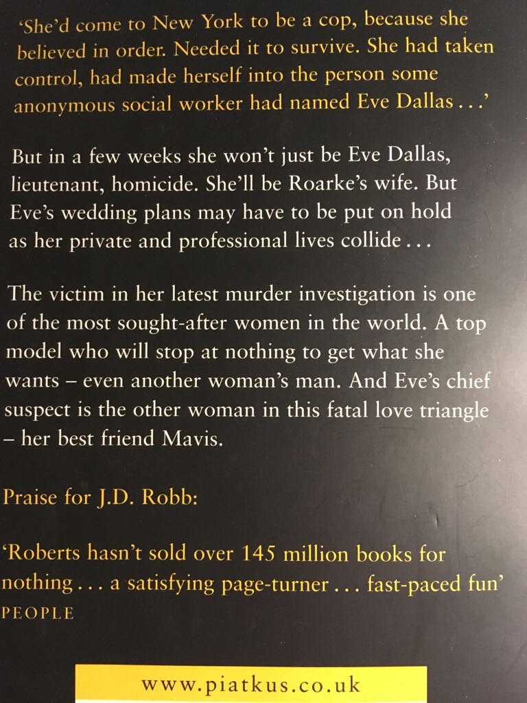 Immortal in Death - J.D. Robb (Piatkus - Paperback) book collectible [Barcode 9780749934088] - Main Image 2