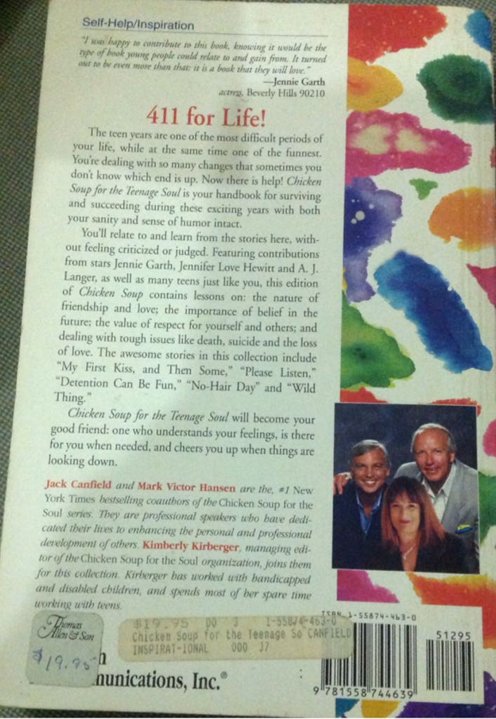 Chicken Soup for the Teenage Soul - Jack Canfield (Chicken Soup for the Soul - Paperback) book collectible [Barcode 9781558744639] - Main Image 2