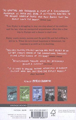 The Talented Mr Ripley - Patricia Highsmith (Vintage - Paperback) book collectible [Barcode 9780099282877] - Main Image 2