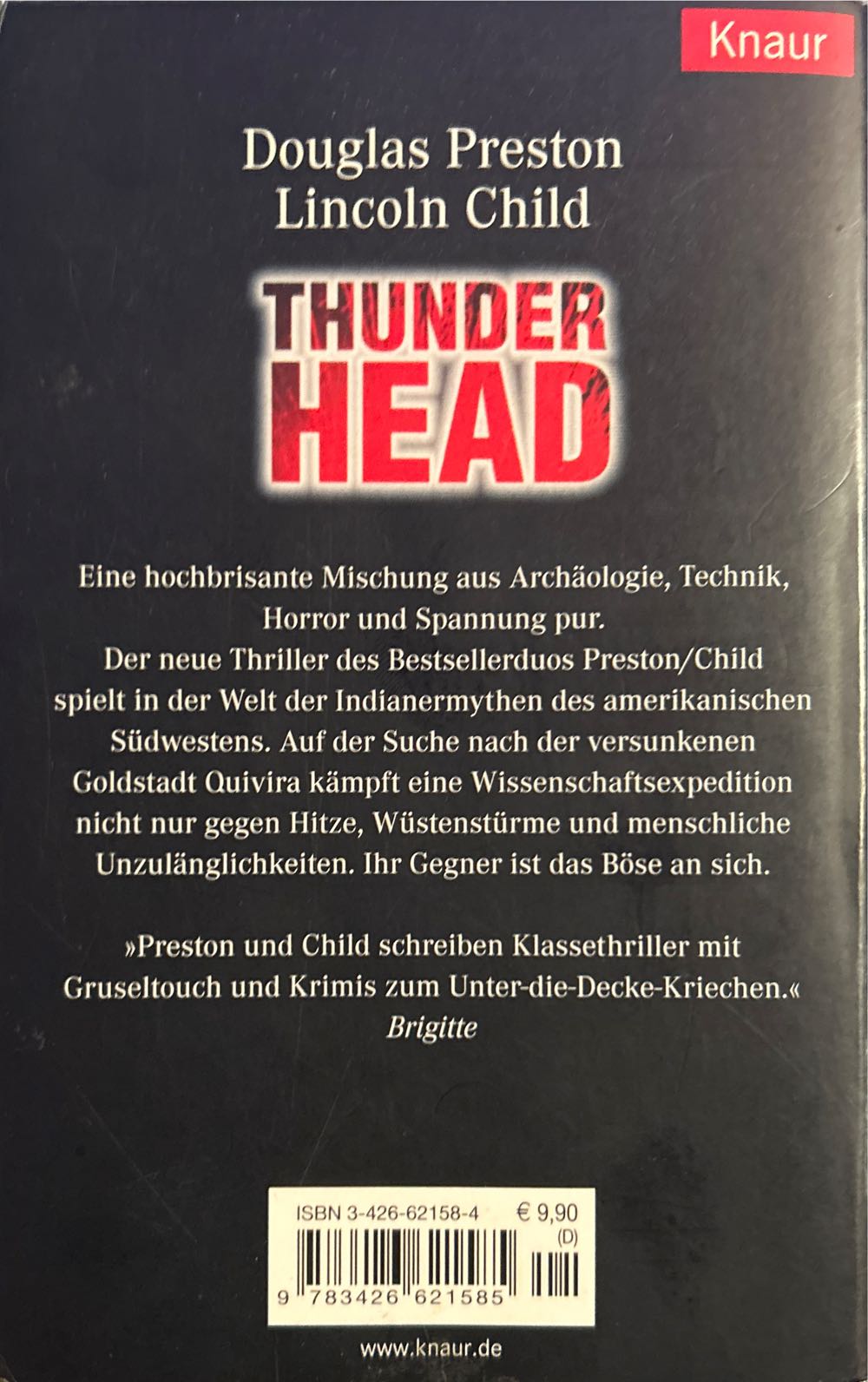 Thunderhead - Douglas Preston (Knaur - Paperback) book collectible [Barcode 9783426621585] - Main Image 2