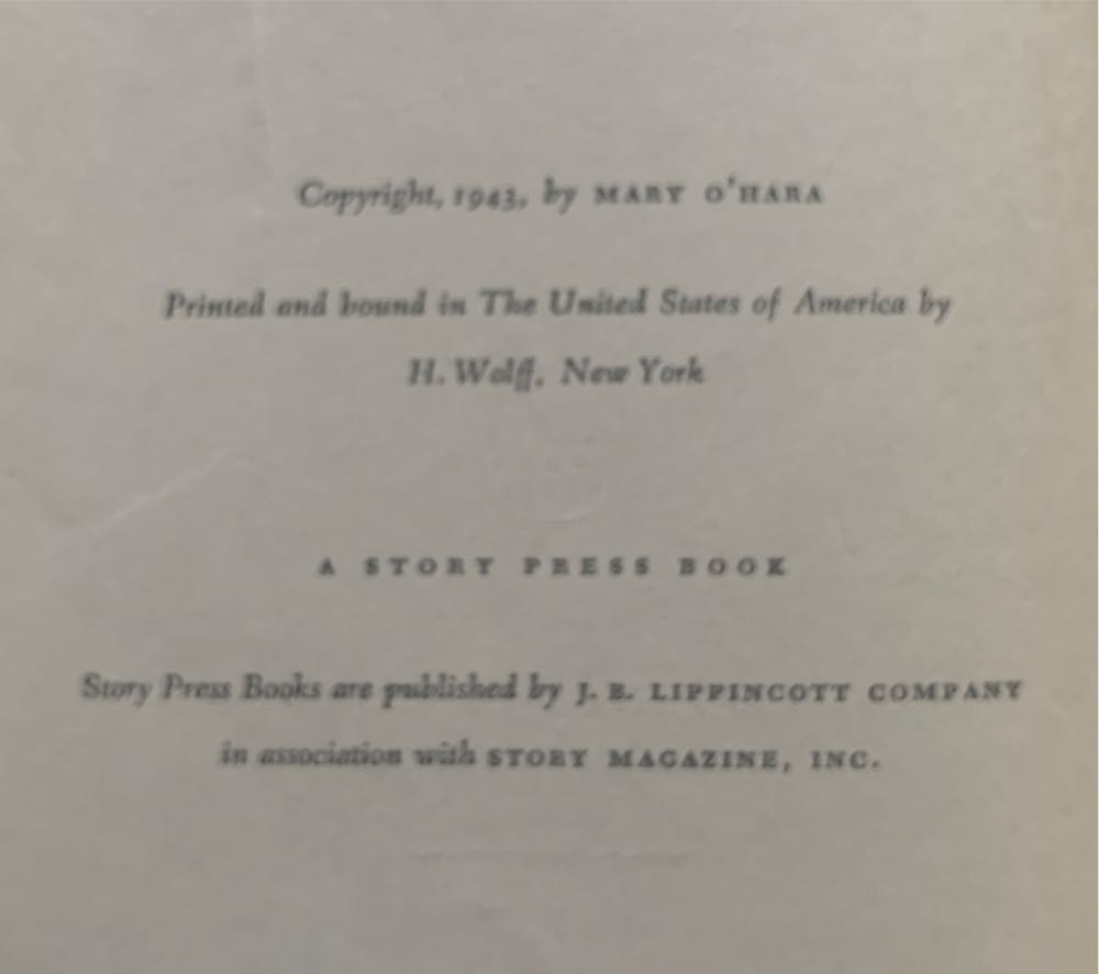 Thunderhead - Mary O’Hara (J. B. Lippincott Company - Hardcover) book collectible - Main Image 3