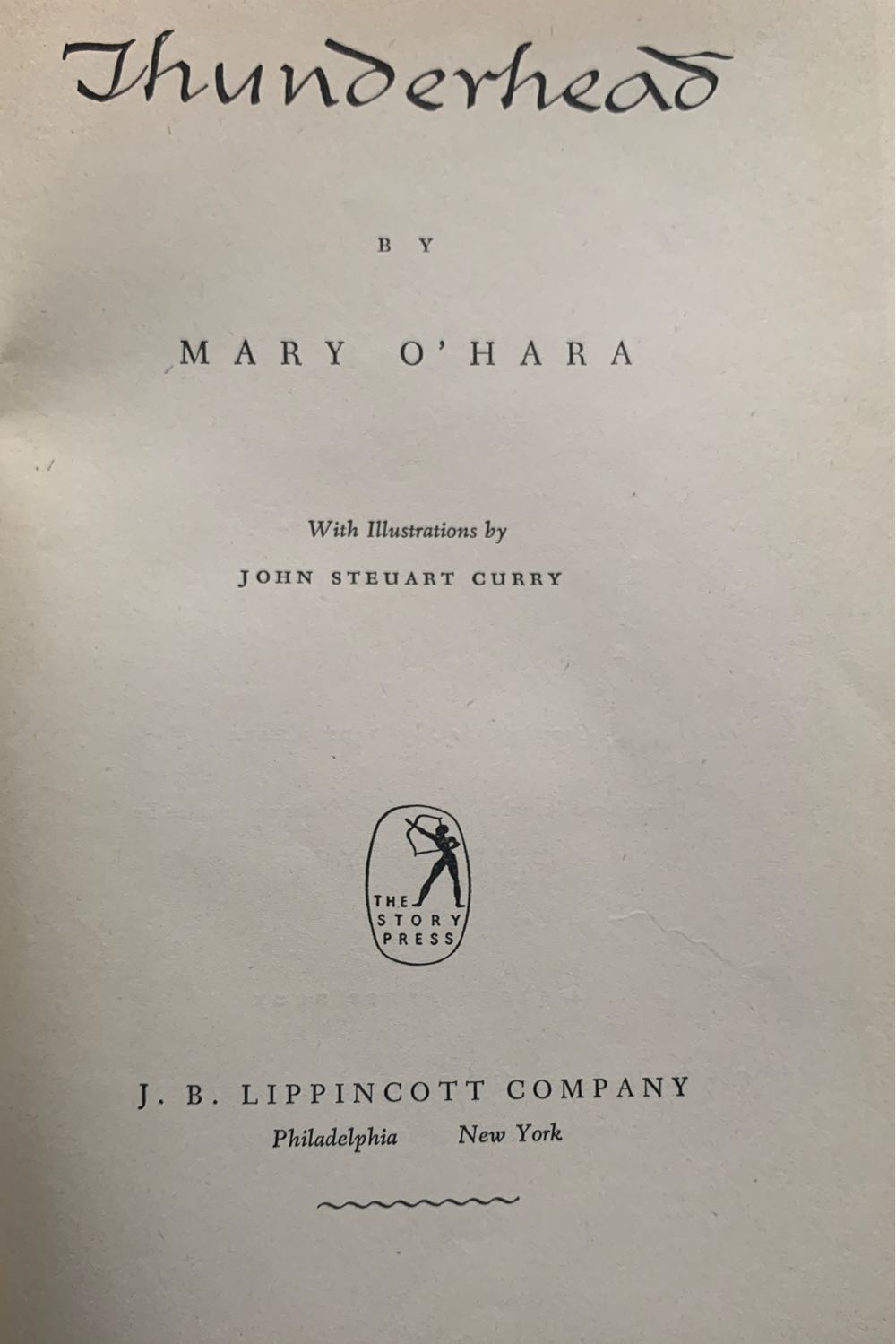 Thunderhead - Mary O’Hara (J. B. Lippincott Company - Hardcover) book collectible - Main Image 4