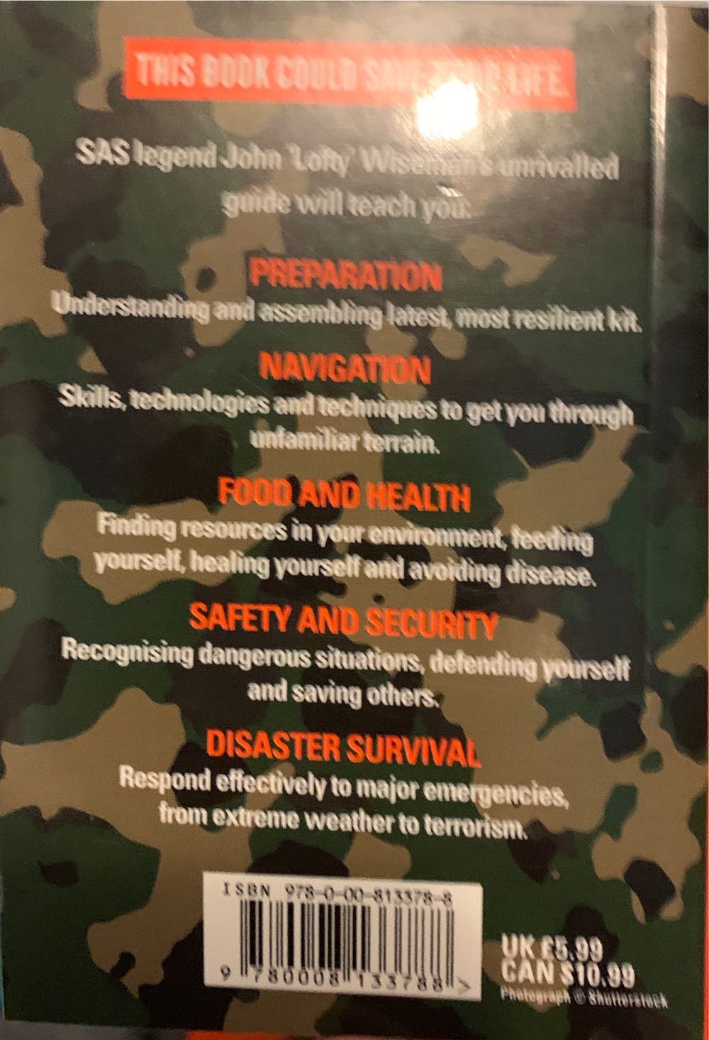 SAS Survival Guide - John Wiseman (William Collins - Paperback) book collectible [Barcode 9780008133788] - Main Image 2