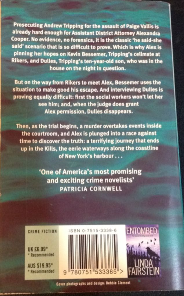 AC6-The Kills: Alexandra Cooper - Linda Fairstein (Time Warner Paperbacks - Paperback) book collectible [Barcode 9780751533385] - Main Image 2