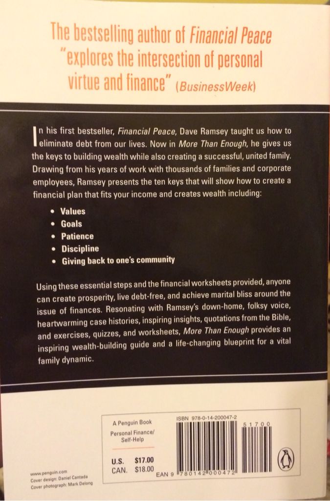 More Than Enough - Sharon Ramsey (Penguin Books - Paperback) book collectible [Barcode 9780142000472] - Main Image 2