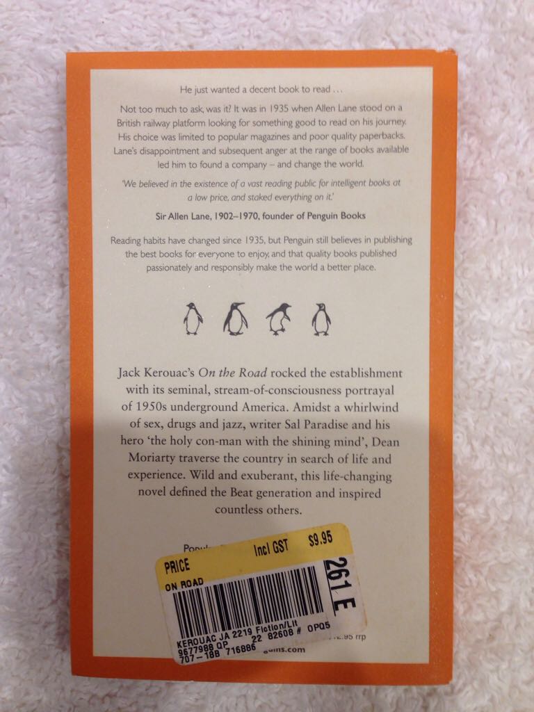 On The Road - Jack Kerouac (Penguin Books - Paperback) book collectible [Barcode 9780141037486] - Main Image 2